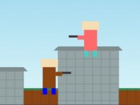 Block Rooftop Showdown Action Game