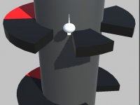 Through the Clouds Helix Jump Online Arcade Game