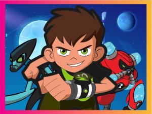 Ben 10 Colorful Universe Online Coloring Game