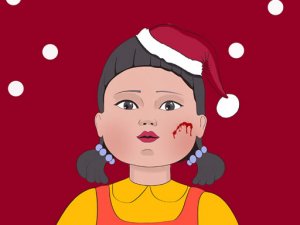 Squid Game Christmas Coloring Online Game - Art Puzzle