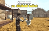 Cowboy vs Skibidi Toilets: Wild West Precision Fighter Online Action Game