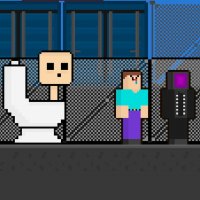 Skibidi vs Noob & Cameraman Parkour Game - Arcade Game